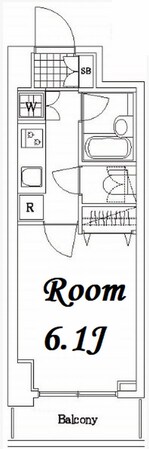 パレステュディオドルチェ日本橋イーストの物件間取画像